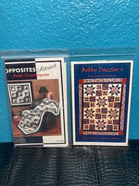 2 Quilt Patterns: Opposites Attract Point/Counterpoint and Bobby Dazzler